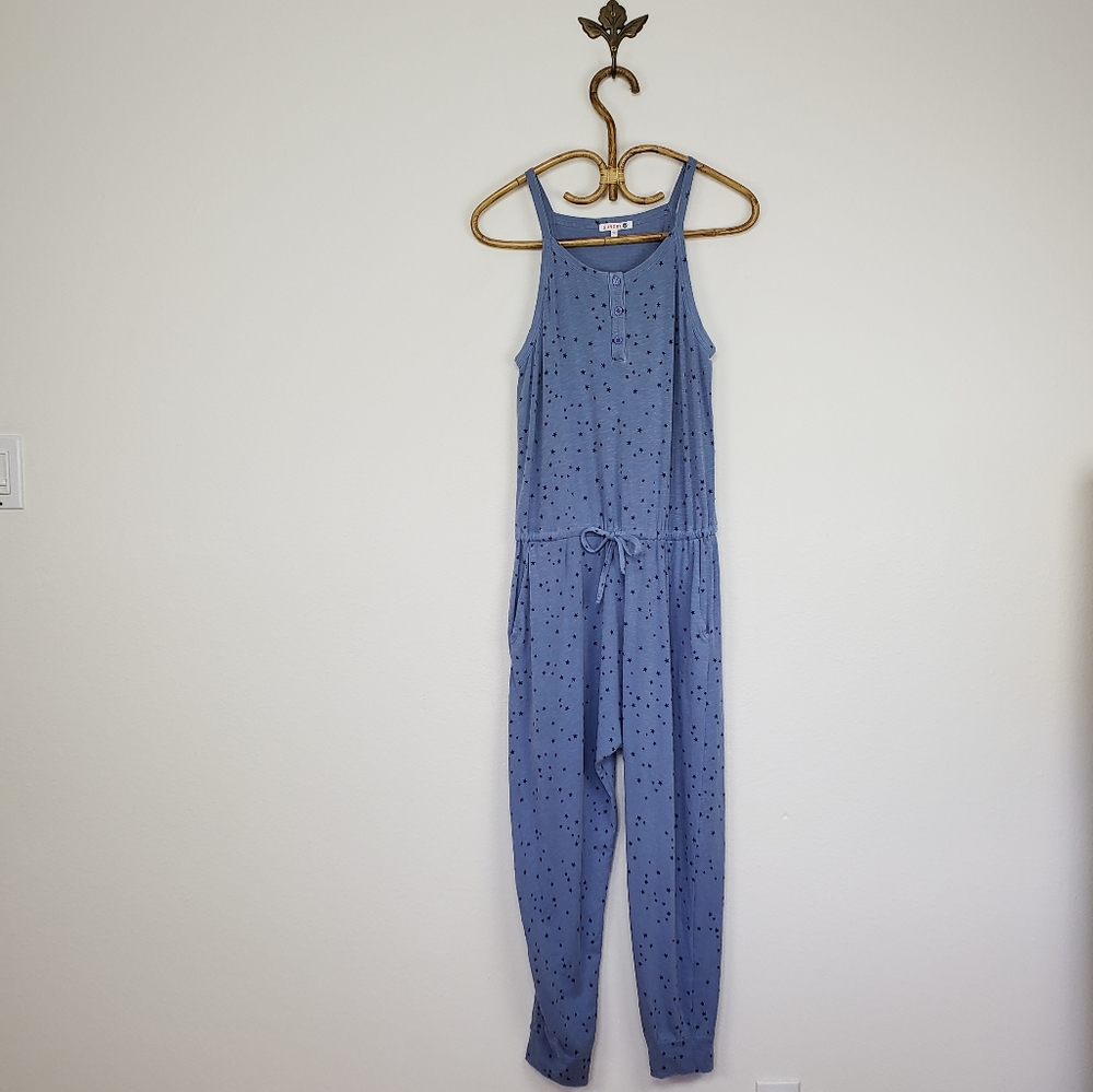 SUNDRY Stars Henley Jumpsuit Romper Womens Small
